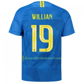 Günstige Fußballtrikots Brasilien Willian 19 WM 2018 Auswärts-trikot kaufen